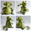 11" H Crocodile Stuffed Toy
